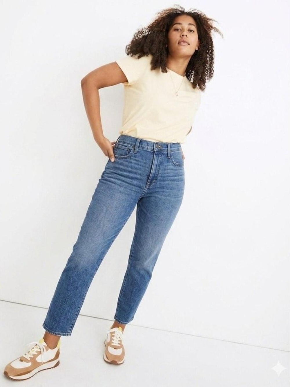 Madewell The Perfect Vintage Crop Jean, High Rise, Straight, Medium wash